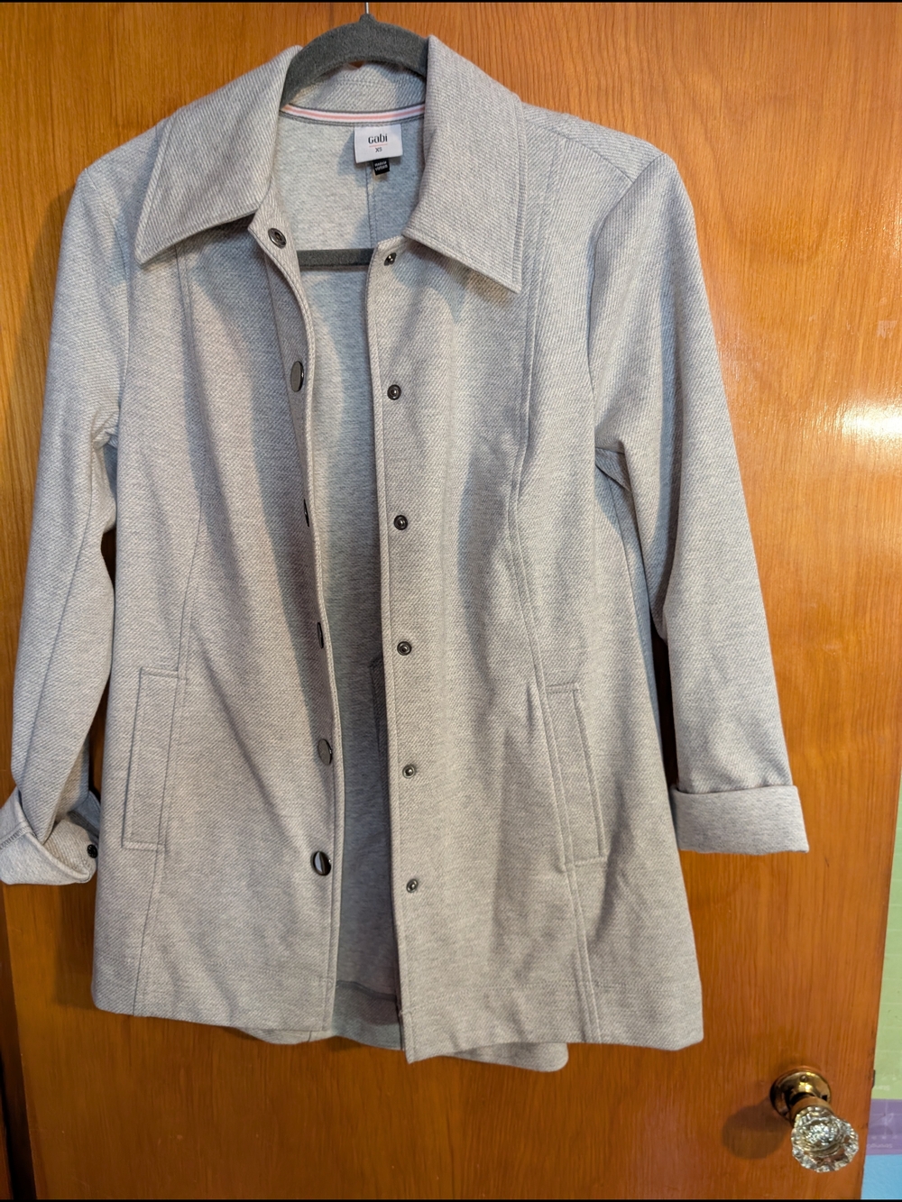 Cabi Light Gray Women's Button-Front Coat